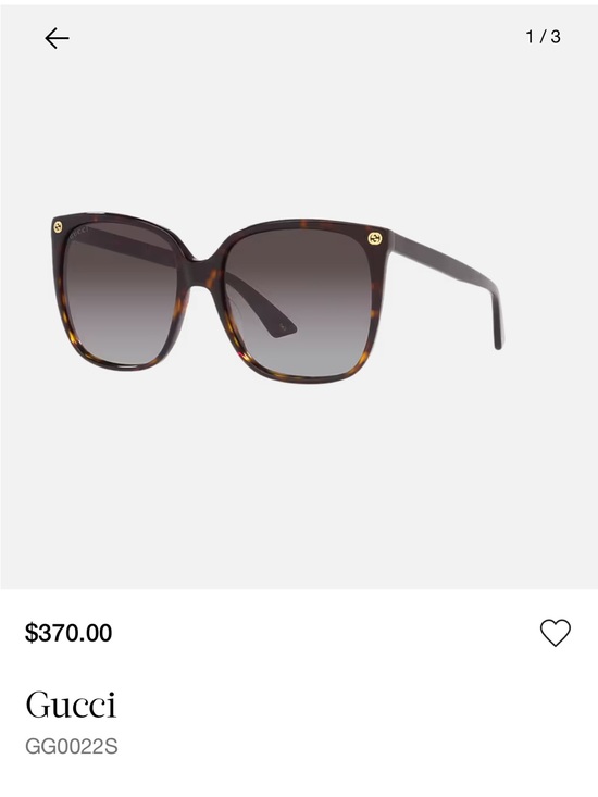Gucci Women’s Tortoise Frame Sunglasses with Black Lenses main image 3